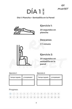 Load image into Gallery viewer, Reto Físico de 30 Días de Plancha y Sentadilla en la Pared (Versión Digital)