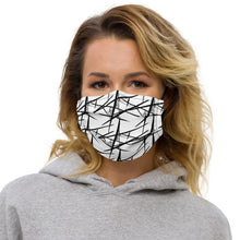 Load image into Gallery viewer, Black and White Abstract face mask