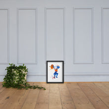 Load image into Gallery viewer, Women Overhead Barbell Art Framed poster
