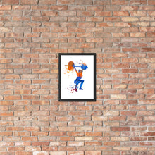 Load image into Gallery viewer, Women Overhead Barbell Art Framed poster
