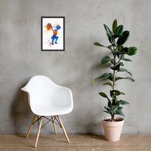 Load image into Gallery viewer, Women Overhead Barbell Art Framed poster
