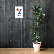 Load image into Gallery viewer, Women Overhead Barbell Art Framed poster
