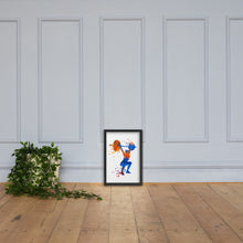 Load image into Gallery viewer, Women Overhead Barbell Art Framed poster

