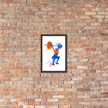 Load image into Gallery viewer, Women Overhead Barbell Art Framed poster
