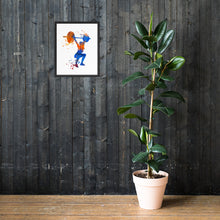 Load image into Gallery viewer, Women Overhead Barbell Art Framed poster
