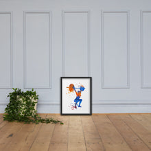 Load image into Gallery viewer, Women Overhead Barbell Art Framed poster
