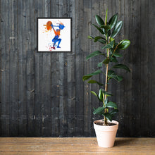Load image into Gallery viewer, Women Overhead Barbell Art Framed poster
