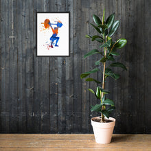 Load image into Gallery viewer, Women Overhead Barbell Art Framed poster
