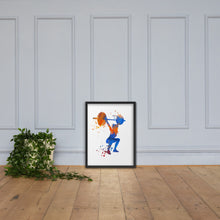 Load image into Gallery viewer, Women Overhead Barbell Art Framed poster
