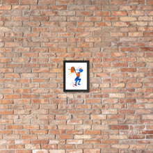 Load image into Gallery viewer, Women Overhead Barbell Art Framed poster
